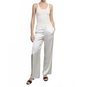 NEW ENZA COSTA military rib slim tank in undyed